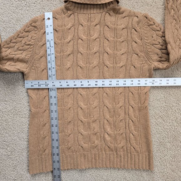 NWOT Brooks Brothers Wool Cashmere Cable Knit Turtleneck Sweater - Picture 3 of 11